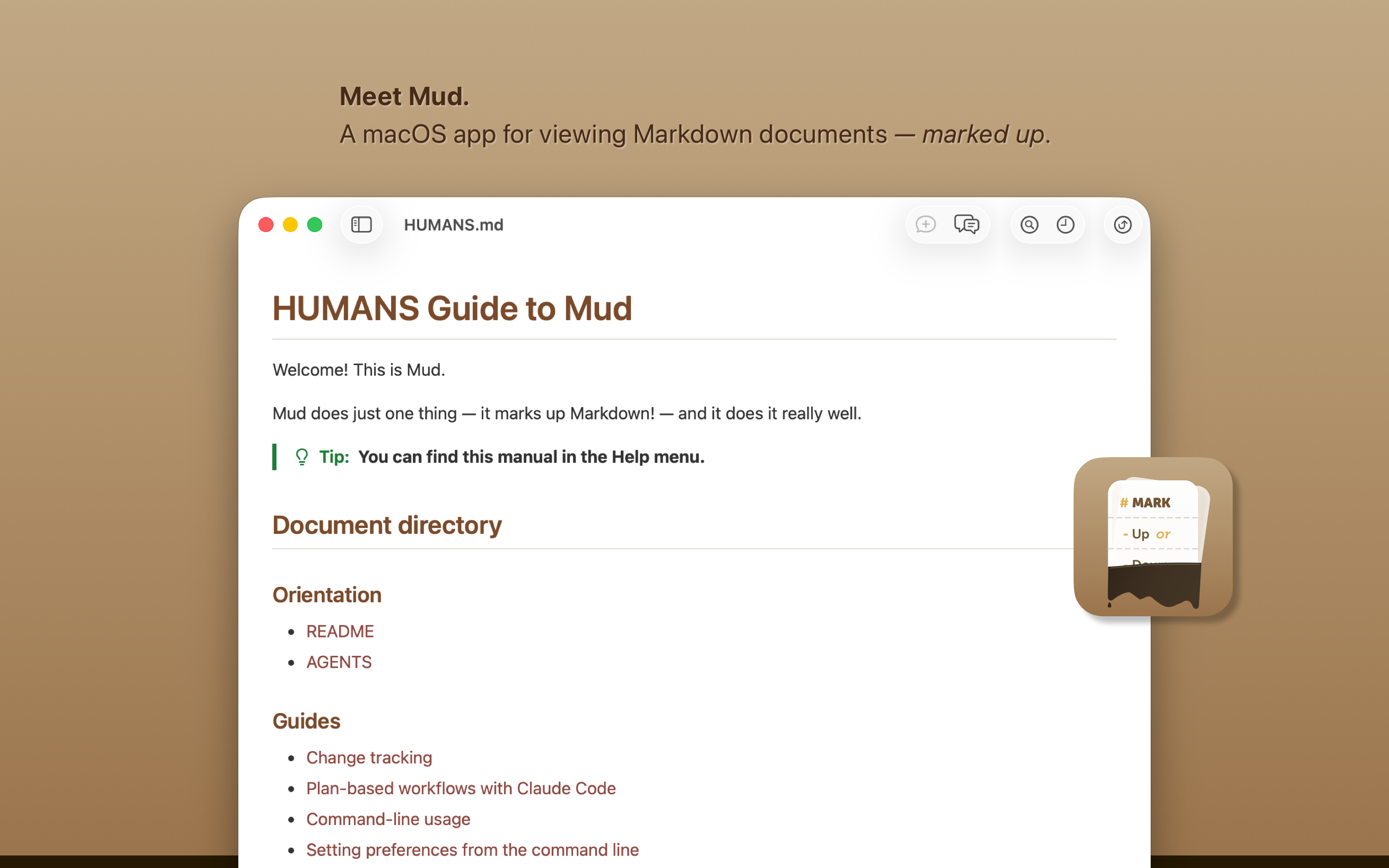 Screenshot: Meet Mud